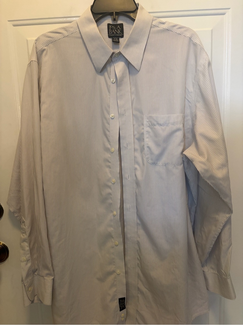 Jos. A. Bank Light Blue Pinstripe Dress Shirt